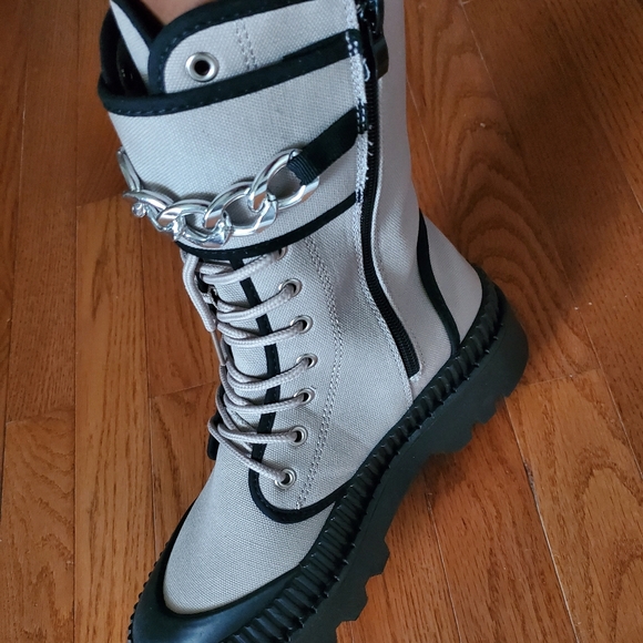 Yoki Rugged Boots - Beige - Picture 3 of 3